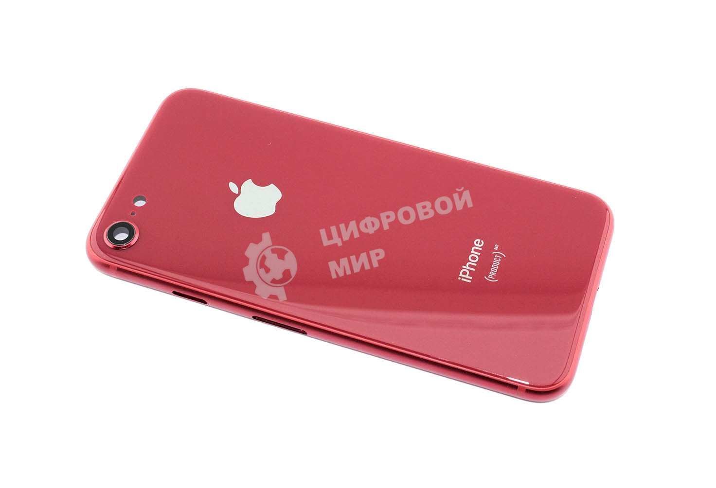 Задняя крышка (корпус) в сборе с рамкой для Apple iPhone 8 красный