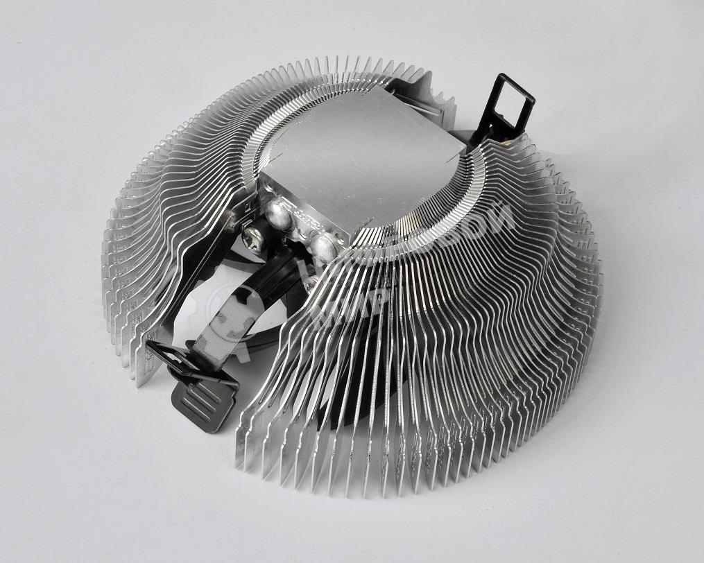 Кулер для процессора PCCooler E80 (65W, 3-pin, 42mm, Al/Cu, -mm, 1x80мм, 29.61CFM, 22dBA, 2000RPM, S: 1851/1700/1200/115X, AM5/AM4, silver, black)