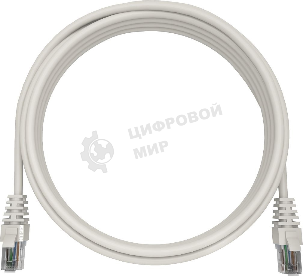Патч-корд NTSS NTSS-PC-UTP-RJ45-5e-0.15-LSZH-WT NTSS-PC-UTP-RJ45-5E-0.15-LSZH UTP RJ-45 вил.-вилка RJ-45 кат.5E 0.15м белый LSZH (уп.:1шт) 26AWG