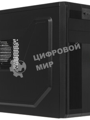 Компьютерный корпус Miditower ExeGate UN-605B Black, ATX, (без БП), 2*USB, Audio, замок блокировки кнопки питания