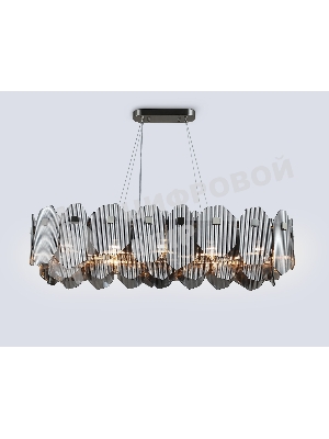 Светильник Ambrella light LH31205/12 SN/SM сатин никель/дымчатый E14*12 max 40W 1000*340*270