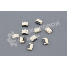Разъем FPC Flip-Lock 0510-4RLGF 4 pin высота 1мм шаг 0,5мм 10 шт