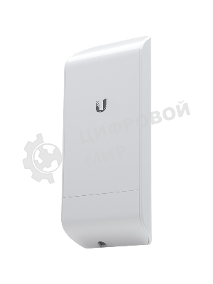 Точка доступа Ubiquiti LocoM2(EU) Wi-Fi и AirMAX. 802.11g/n, интегрированная антенна 8 дБ (45°*45°),10/100 RJ45 Ethernet
