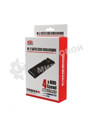 Внешний корпус AgeStar M.2 USB 3.0 NGFF (B-key) AgeStar 3UBNF5C алюминий, черный/серебристый