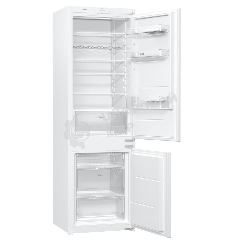 Встраиваемый холодильник Korting KSI 17860 CFL белый двухкамерный 189/71л морозилка снизу