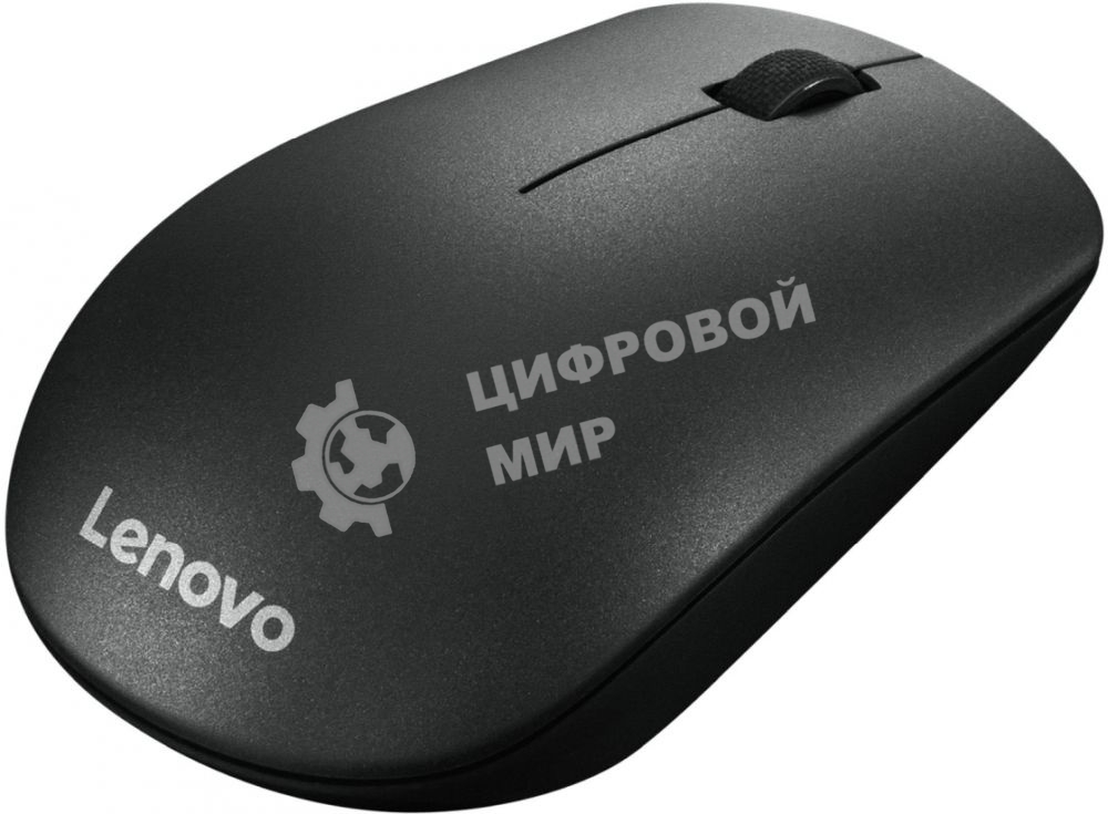 Мышь беспроводная Lenovo 400 черный, 1200 dpi, радиоканал, USB, кнопки - 3