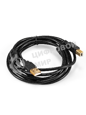 Кабель USB 2.0 ExeGate EX-CCF-USB2-AMBM-2.0 (Am/Bm, 2,0м, 2 фильтра)
