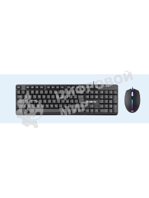 Комплект клавиатура+мышь Defender Triumph C-991 проводной, USB, 1600 DPI, чёрный
