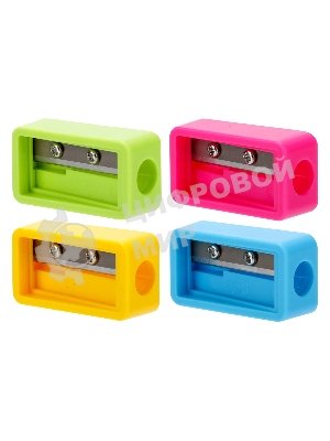 Точилка для карандашей ручная Deli EH556, 1 отверстие, пластик, ассорти