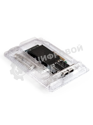 Сетевой адаптер ExeGate EXE-X710-2SFP+ (PCI-E x8 v.3, порты 2x SFP+, Dual 10Gb/s, Server NIC Chipset Intel FTXL710)