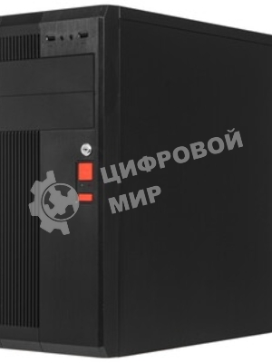 Компьютерный корпус Miditower ExeGate UN-605B Black, ATX, (без БП), 2*USB, Audio, замок блокировки кнопки питания
