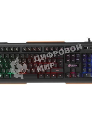 Клавиатура Oklick 717G Black Death проводная, USB Type-A, чёрный/серый