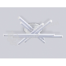 Потолочный светодиодный светильник Ambrella light FL6271 WH белый 98W 3000K-6400K 700*615*135 (ПДУ ИК)
