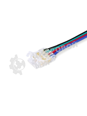 GS7921 Соединитель гибкий двухсторонний COB RGB 12/24V для лент 10mm (4 конт.) (5шт)