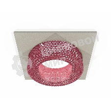 Комплект встраиваемого светильника Ambrella light XC7633022 SGR/PI серый песок/розовый MR16 GU5.3 (C7633, N7193)