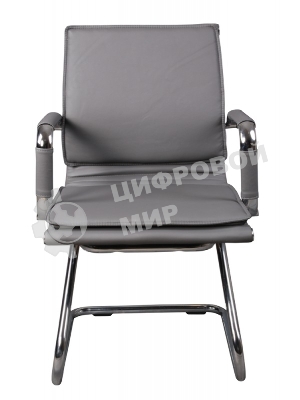 Кресло Бюрократ CH-993-Low-V/grey серый, экокожа, 120 кг, механизм качания, низкая спинка