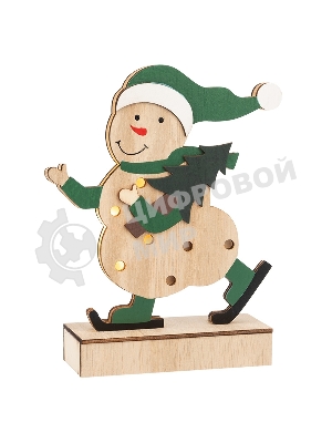 Деревянная фигурка Neon-night с подсветкой 