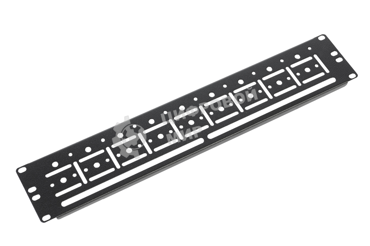 Кабельный органайзер (ГКО-У-2-9005) Горизонтальный ЦМО ГКО-У-2-9005 односторонний окна 2U шир.:19