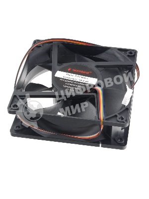 Вентилятор для корпуса Gembird черный, 120 мм, 2500 об/мин, 30 дБ, 4 pin