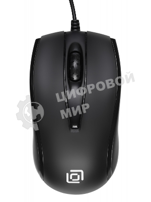 Мышь проводная Oklick 325M черный, 1000 dpi, USB, кнопки - 3