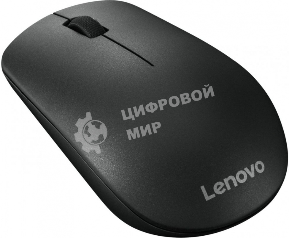 Мышь беспроводная Lenovo 400 черный, 1200 dpi, радиоканал, USB, кнопки - 3