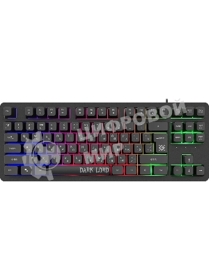 Клавиатура проводная Defender Dark Lord GK-580, USB, черный