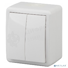 Выключатель 2-кл. ОП ЭРА Эксперт 10А IP54 11-1404-01 250В 10AX белый