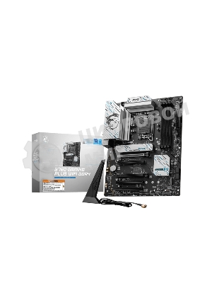 Материнская плата MSI B760 GAMING PLUS WIFI DDR4, LGA 1700, Intel B760, 4xDDR4, 4xSATA, 2xM.2, 1xPCI-E 4.0 x16, 1xPCI-E 4.0 x4, 3xPCI-E 3.0 x1, 1xHDMI, 1xDP, 2xUSB 3.2 Gen 2, 4xUSB 2.0, 1xUSB 3.2 Gen 2, 1x 2.5Gb LAN, 5x3.5 мм, 7.1, ATX