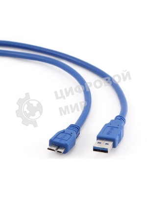 Кабель Gembird/Cablexpert USB 3.0 Pro, AM/microBM 9P, 30 см, экран, синий, пакет