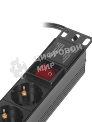 Блок розеток горизонтальный ExeGate ServerPro PDU-19H008 Al-5C135S-C14-SW, 19