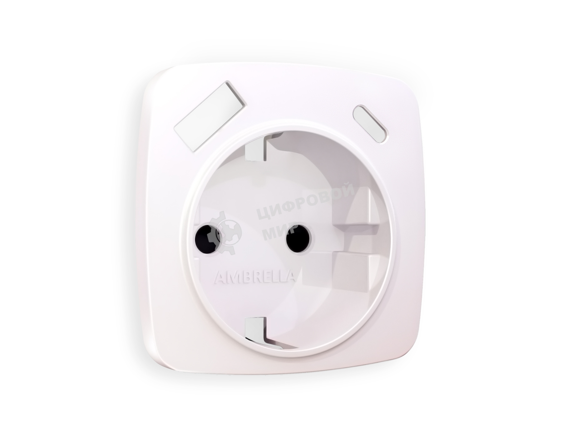 Лицевая панель OMEGA (Жемчуг) для электрической розетки с/з со шторками 2USB A+C QUANT OP2100