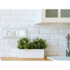 Рамка 3 поста мятный Inspiria