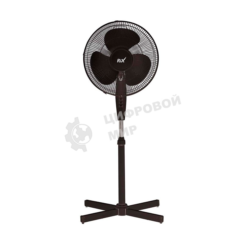 Вентилятор бытовой напольный Rix RSF-3000B, черный