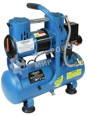 Компрессор воздуш Sturm! AC93210OL.безмасл.бесшумн. 900Вт,10л,2750об/мин,180л/мин,8бар