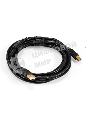 Кабель USB 2.0 ExeGate EX-CCF-USB2-AMBM-4.5 (Am/Bm, 4,5м, 2 фильтра)