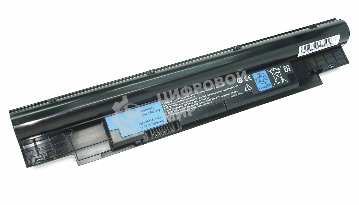 Аккумуляторная батарея для ноутбука Dell Inspiron N411Z 11.1V 5200mAh 268X5, V131 OEM