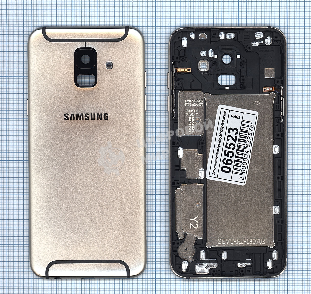 Задняя крышка для Samsung Galaxy A6 (2018) SM-A600F золотой