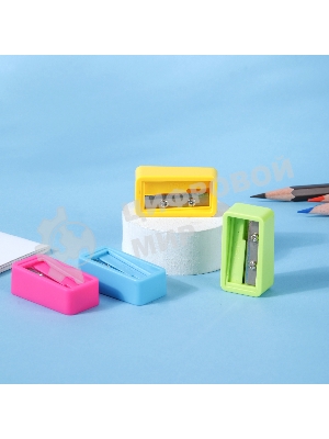 Точилка для карандашей ручная Deli EH556, 1 отверстие, пластик, ассорти