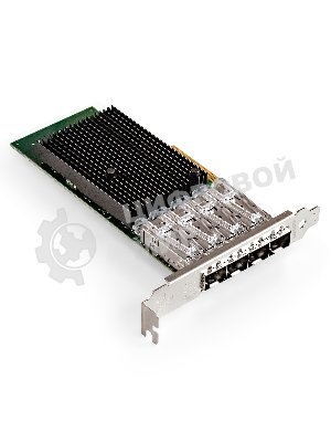 Сетевой адаптер ExeGate EXE-X710-4SFP+ (PCI-E x8 v.3, порты 4x SFP+, Quad 10Gb/s, Server NIC Chipset Intel FTXL710)