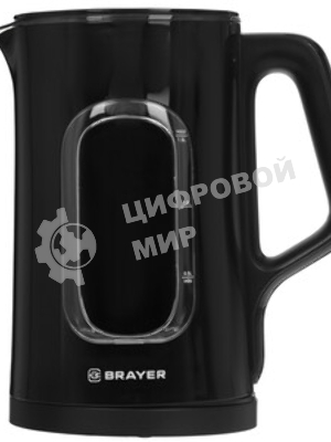 Чайник BRAYER BR6101 1500Вт, 1.5л, черный