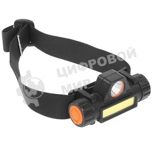 Налобный фонарь RITTER 56206 5 LED COB 5Вт+3Вт/1200мА·ч/210Лм/IP44 черный