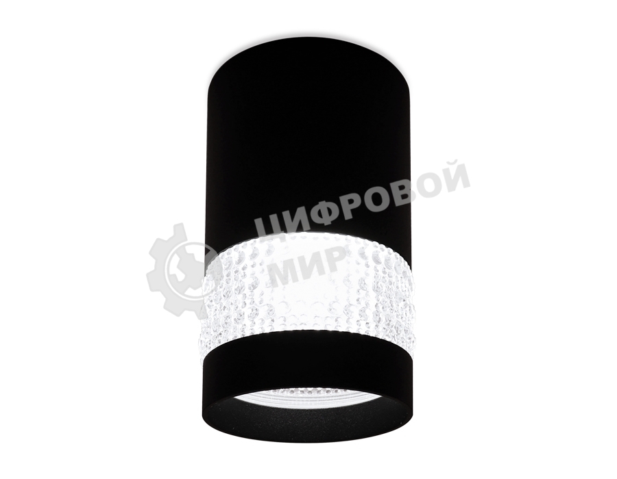 Светильник Ambrella light TN374 SBK черный песок GU5.3 D65*117