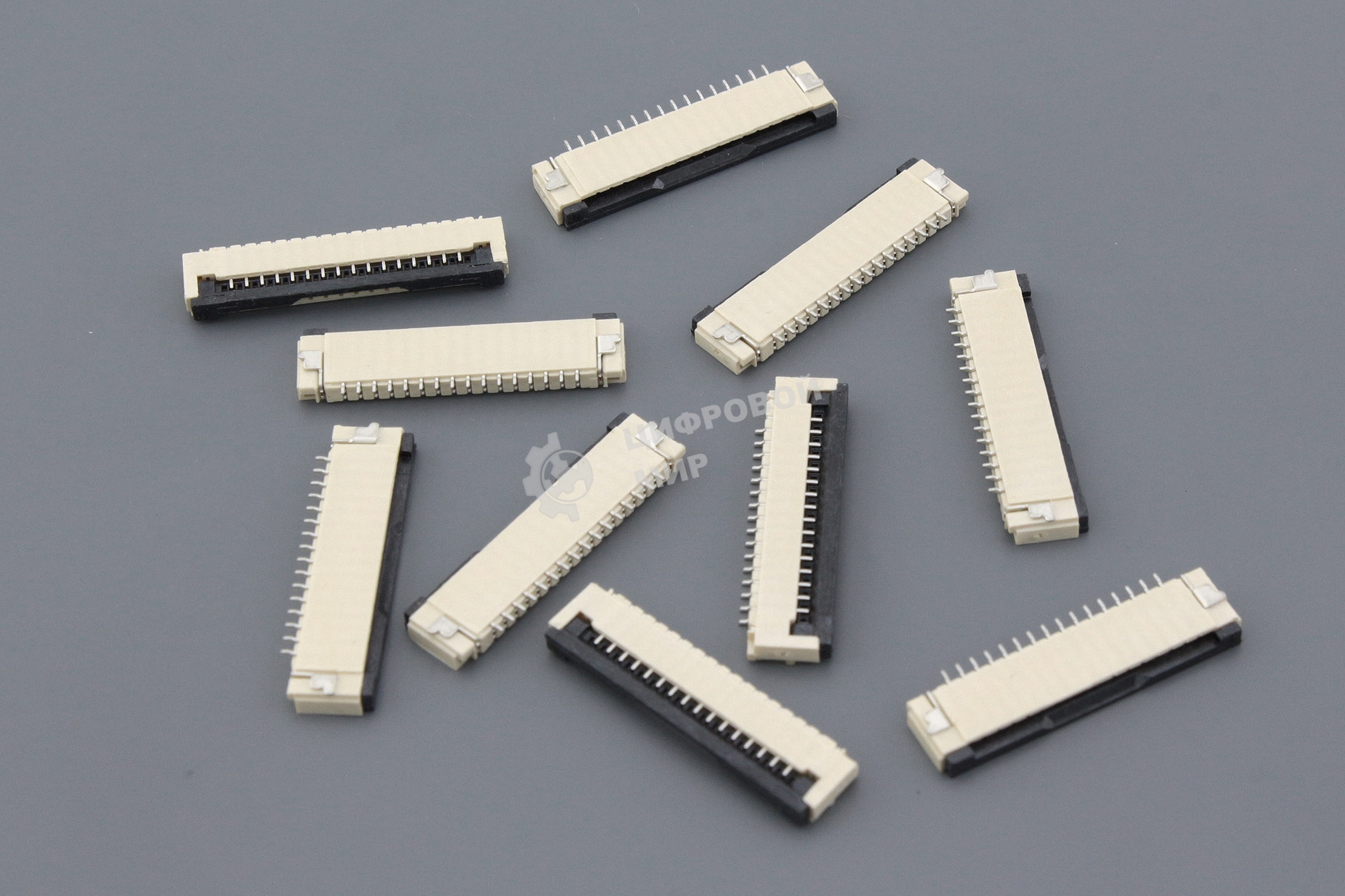Разъем FPC Flip-Lock 1010-16RLGF 16 pin высота 1мм шаг 1мм 10 шт