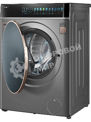 Стиральная машина Weissgauff WM 58411 Direct Drive Inverter Premium Steam Grey серая, загрузка фронтальная 11кг, 1400 об/мин., класс: A+++