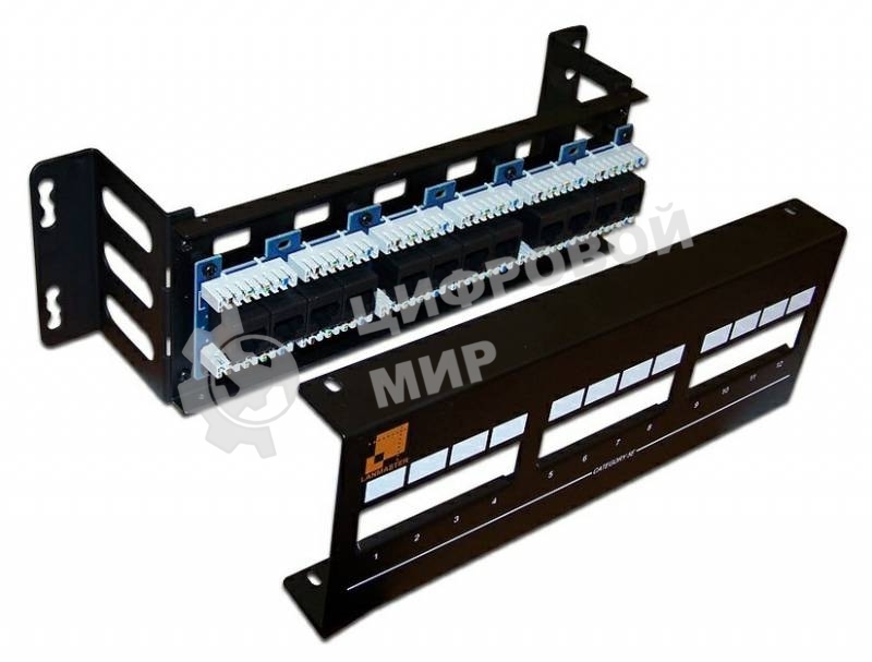 Патч-панель Lanmaster LAN-PPF12U5E/W 19