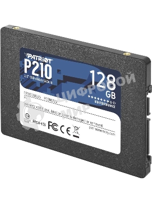 Накопитель SSD Patriot P210, 128Gb, SATA III, 2.5