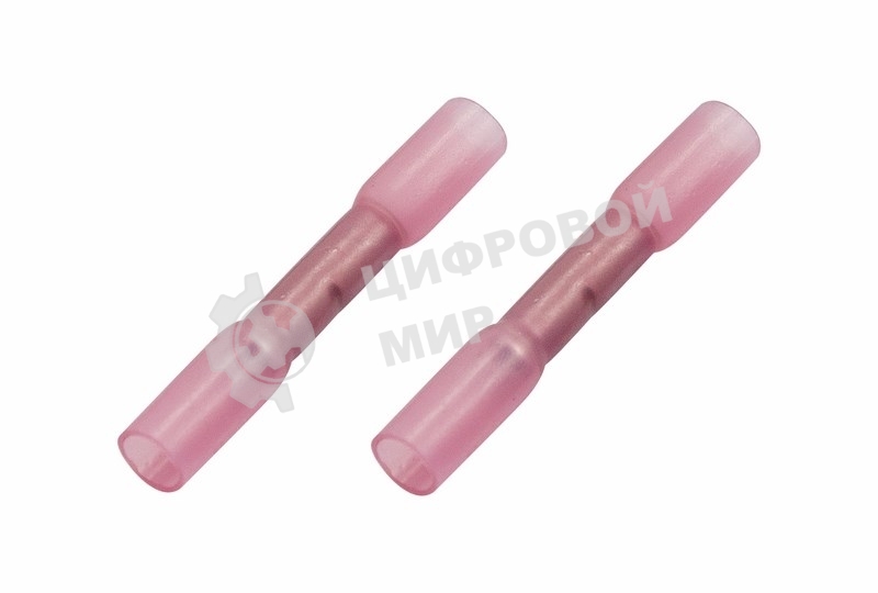 Соединительная гильза изолированная термоусаживаемая Rexant L-37 мм 0.5-1 мм² (ГСИ-т 1.0/ГСИ-т 0,5-1,0) красная