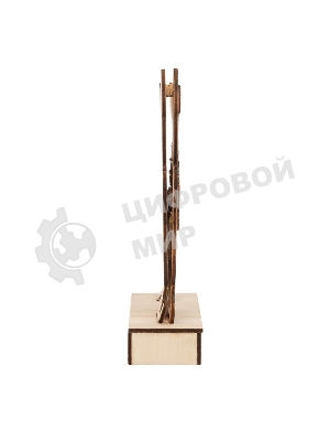 Деревянная фигурка Neon-night с подсветкой 