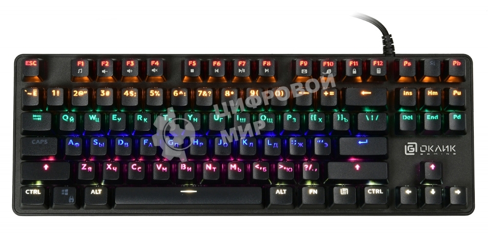 Клавиатура Oklick 969G Shotgun проводная, USB Type-A, чёрный