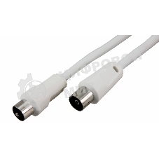 Шнур Rexant ТВ гнездо - ТВ штекер, длина 15 метров, белый